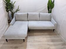 Used, Swoon Turin Stylish Ice Grey Easy Velvet Left Hand Corner Sofa 54 kg- RRP £1699 for sale  WIGAN