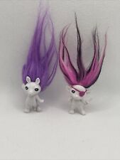 Mini Lil Zelf Pencil Topper THE ZELFS White with Purple and pink and black hair, used for sale  Shipping to South Africa