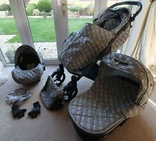 STUNNING VENICCI GREY & BLACK 3 IN 1 TRAVEL SYSTEM WITH LOTS OF EXTRAS., used for sale  Shipping to South Africa