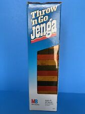 Juego Jenga Throw 'n Go 1986 Milton Bradley madera real segunda mano  Embacar hacia Argentina
