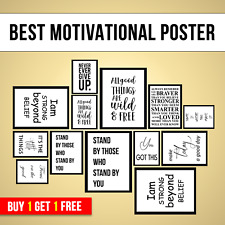 Inspirational prints motivatio for sale  SALFORD