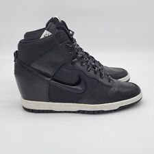 Tênis Nike Dunk Sky Hi preto couro anabela escondida feminino tamanho 9 644877-008 comprar usado  Enviando para Brazil