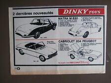 Publicité dinky toys d'occasion  Calonne-Ricouart