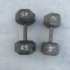 hex dumbbell 35 single lb for sale  Tampa