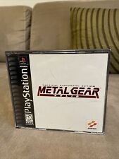 Metal Gear Solid (Sony PlayStation 1, 1999) Black Label With Manual for sale  Shipping to South Africa