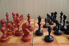 Ajedrez ponderado. Juego de ajedrez soviético vintage con pesas rusas de los años 50. Ajedrez antiguo. segunda mano  Embacar hacia Argentina