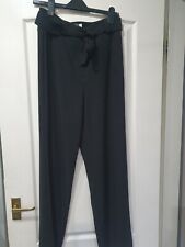 Mint Velvet Black Wide Leg Trousers Size 12 for sale  Shipping to South Africa
