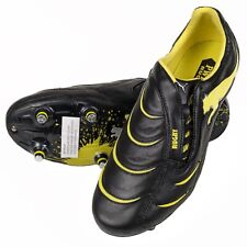 Puma Powercat Męskie buty piłkarskie do rugby Rozmiar UK 8 Skórzane buty piłkarskie Czarne/Krzyk na sprzedaż  Wysyłka do Poland