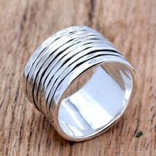 Spinner Band 925 Sterling Silver Ring Mother's Day Jewelry All Size HK-78 for sale  Shipping to South Africa