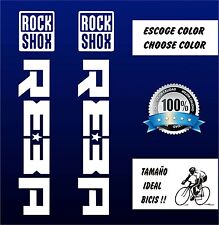 2 X PEGATINAS - STICKER- VINILO - Bicicleta - Bike Vinyl - Bici ROCKSHOX segunda mano  Embacar hacia Argentina
