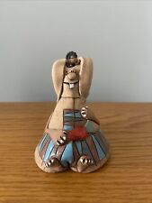 Używany, Kapryszna glinka Terakota Królik Dzwonek Sztuka ludowa Figuralna Ceramika Glinka Byk Dzwonek krów na sprzedaż  Wysyłka do Poland