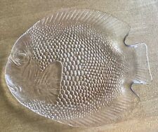 Glass fish plate for sale  BEXLEYHEATH