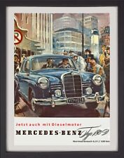 Usado, Poster retro "Mercedes 180 D Ponton" (REPRODUCTION) comprar usado  Enviando para Brazil
