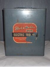 Vintage Black & Decker Electric Tool Kit Metal Wall Cabinet for sale  Shipping to South Africa