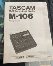 Tascam m106 owner d'occasion  Champigny-sur-Marne