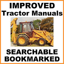 CASE 580K Phase 1 TRACTOR TLB Backhoe SERVICE Repair MANUAL BEST = SEARCHABLE CD, used for sale  Shipping to South Africa