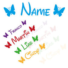 Sticker name + 2 butterflies | bicycle sticker desired text bicycle sticker for sale  Shipping to South Africa