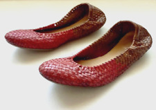 Usado, Mocassim feminino Cole Haan 6 B vermelho-marrom tecido couro liso slip on sapatos comprar usado  Enviando para Brazil