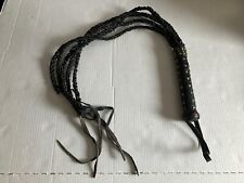 Black leather whip for sale  Mastic Beach