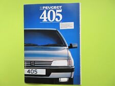Peugeot 405 brochure for sale  LICHFIELD