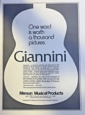 1973 Vintage Publicidade Guitarras Giannini Merson Produtos Musicais comprar usado  Enviando para Brazil