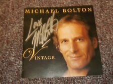 Inserção de CD assinada por Michael Bolton, CD não incluído, cantor pop comprar usado  Enviando para Brazil