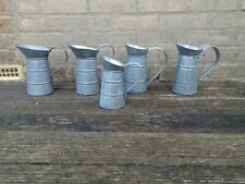 Galvanised jugs 17cm for sale  WITNEY