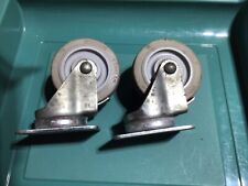 Set of 2 PPI Rubber Tread Swivel Caster Wheels Infiniti 3-1/2” x 1-1/4” Gray for sale  Shipping to South Africa