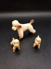 Mini trio de poodle Wilton de plástico antigo feito em Hong Kong 2,25 de altura comprar usado  Enviando para Brazil