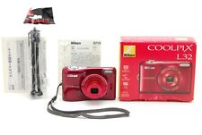 [COMO NUEVA] Cámara digital compacta Nikon COOLPIX L32 20,1 mega píxeles roja con caja de Japón segunda mano  Embacar hacia Argentina