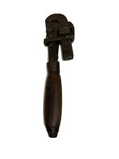 Used, VINTAGE BONNEY ALLENTOWN PA USA 10" WOOD HANDLE MONKEY PIPE WRENCH - OLD TOOL for sale  Verona
