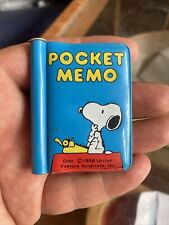 Snoopy pocket memo for sale  SAFFRON WALDEN