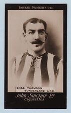 Cartão cig - Favoritos do futebol (John Sinclair) - #89 Chas. Thomson (Sunderland) comprar usado  Enviando para Brazil