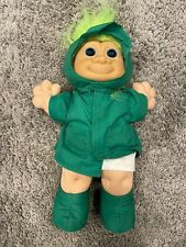 Vintage Russ Berrie Troll Kidz Froggie Raincoat 12 Inch Plush Doll #2412 C41 for sale  Shipping to South Africa