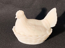 Usado, Vidro leitoso vintage galinha no ninho na cor opalina rara. comprar usado  Enviando para Brazil