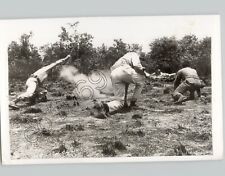 CUBAN GUERRILLAS Train in Florida Everglades 1962 Vintage Military Press Photo, used for sale  Shipping to South Africa
