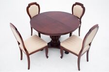 Używany, Antyczny stół i krzesła, Europa Zachodnia, około 1850 roku. Odnowiony. na sprzedaż  PL