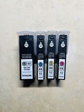 Lexmark 100XL Genuine Ink cartridge set of 4 100 XL Black Cyan Magenta Yellow for sale  Shipping to South Africa