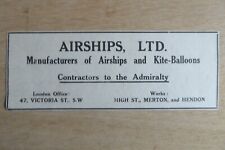 1916 pub airships d'occasion  Yport