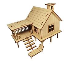 Quebra-cabeça de madeira 3D Stonkraft casa de praia projeto escolar fácil de montar comprar usado  Enviando para Brazil
