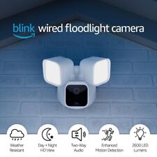 Used, Blink Wired Floodlight Camera Smart security camera 2600 lumens HD live view NEW for sale  Shipping to South Africa