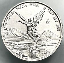 México 1/10 Onza Libertad 1997 sin circular plata pura fecha escasa segunda mano  Embacar hacia Mexico