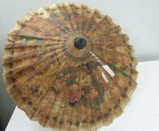 Guarda-sol vintage chinês artesanal ~Bambu e papel arroz dragões pássaros guarda-chuva comprar usado  Enviando para Brazil