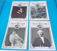 4 NUEVOS CATÁLOGOS VICTOR RECORDS ~ 1922 segunda mano  Embacar hacia Argentina