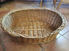 Panier osier beige d'occasion  Le Mesnil-Saint-Denis