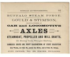 1886 BUFFALO FERREIRO FORJA A VAPOR LOCOMOTIVA LOCOMOTIVA FERRAMENTAS DE MINERAÇÃO FORJADAS  comprar usado  Enviando para Brazil
