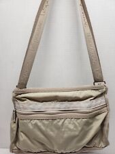 LeSportSac Crossbody Bundle BEIGE Handbag NYLON As Is UNISEX MENS WOMENS Travel  for sale  Shipping to South Africa