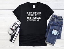 Camiseta de beisebol If My Mouth Not Say masculina feminina bolsa de juta unissex com capuz 3558, usado comprar usado  Enviando para Brazil