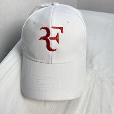 Roger Federer Blanco Rojo Tenis RF Gorra Sombrero Correa Ajustable segunda mano  Embacar hacia Argentina