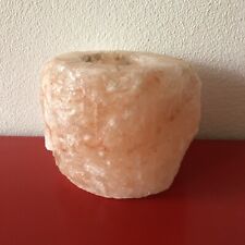 Gebraucht, Natürliche Himalaya Salzkristall Lampe Teelicht Windlicht Salzstein Kerzenhalter gebraucht kaufen  Dresden